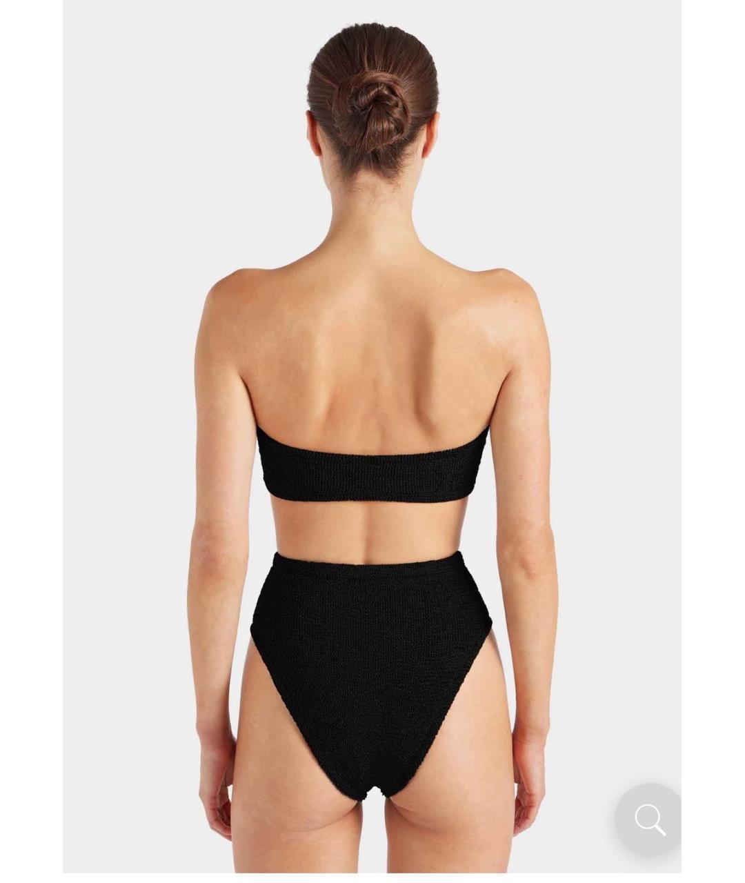 HUNZA G Черный полиамидовый купальник, фото 7