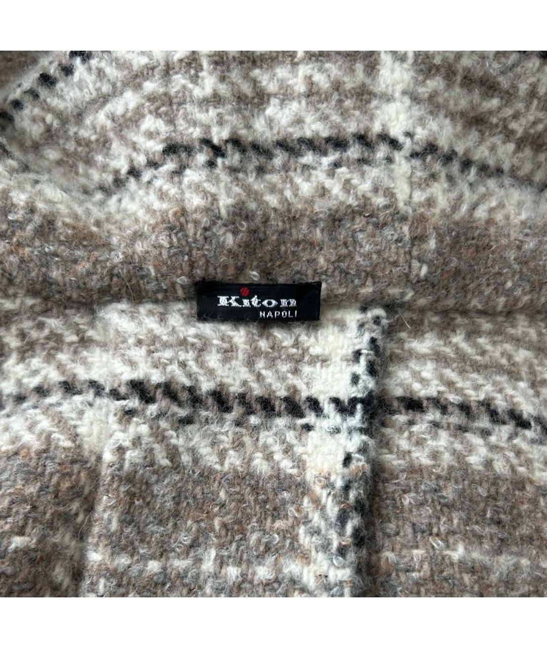 KITON Бежевая кашемировая куртка, фото 3