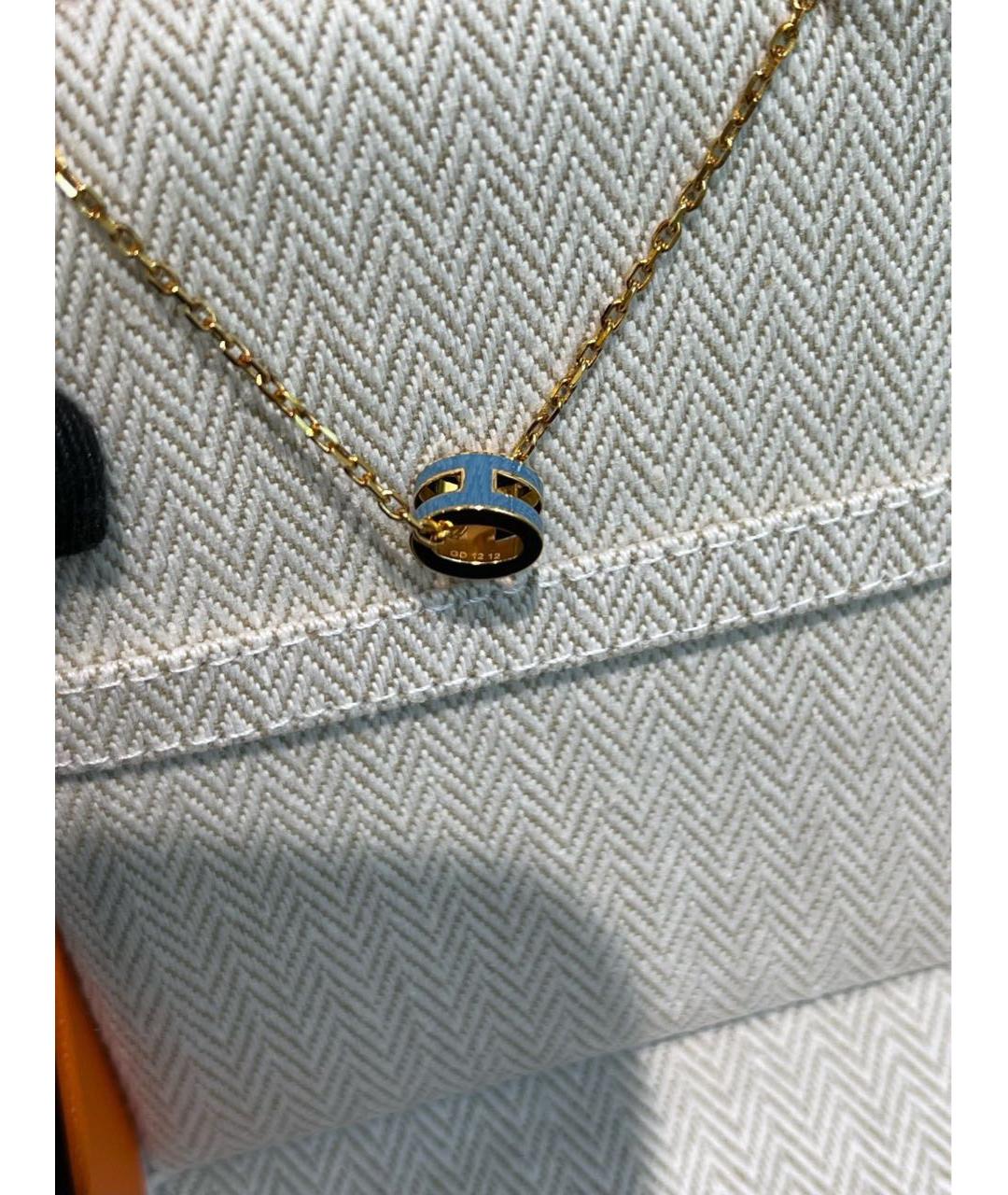 HERMES Золотая подвеска, фото 6