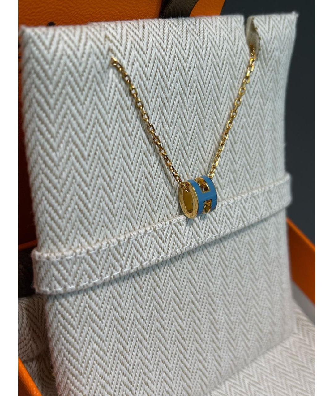 HERMES Золотая подвеска, фото 7