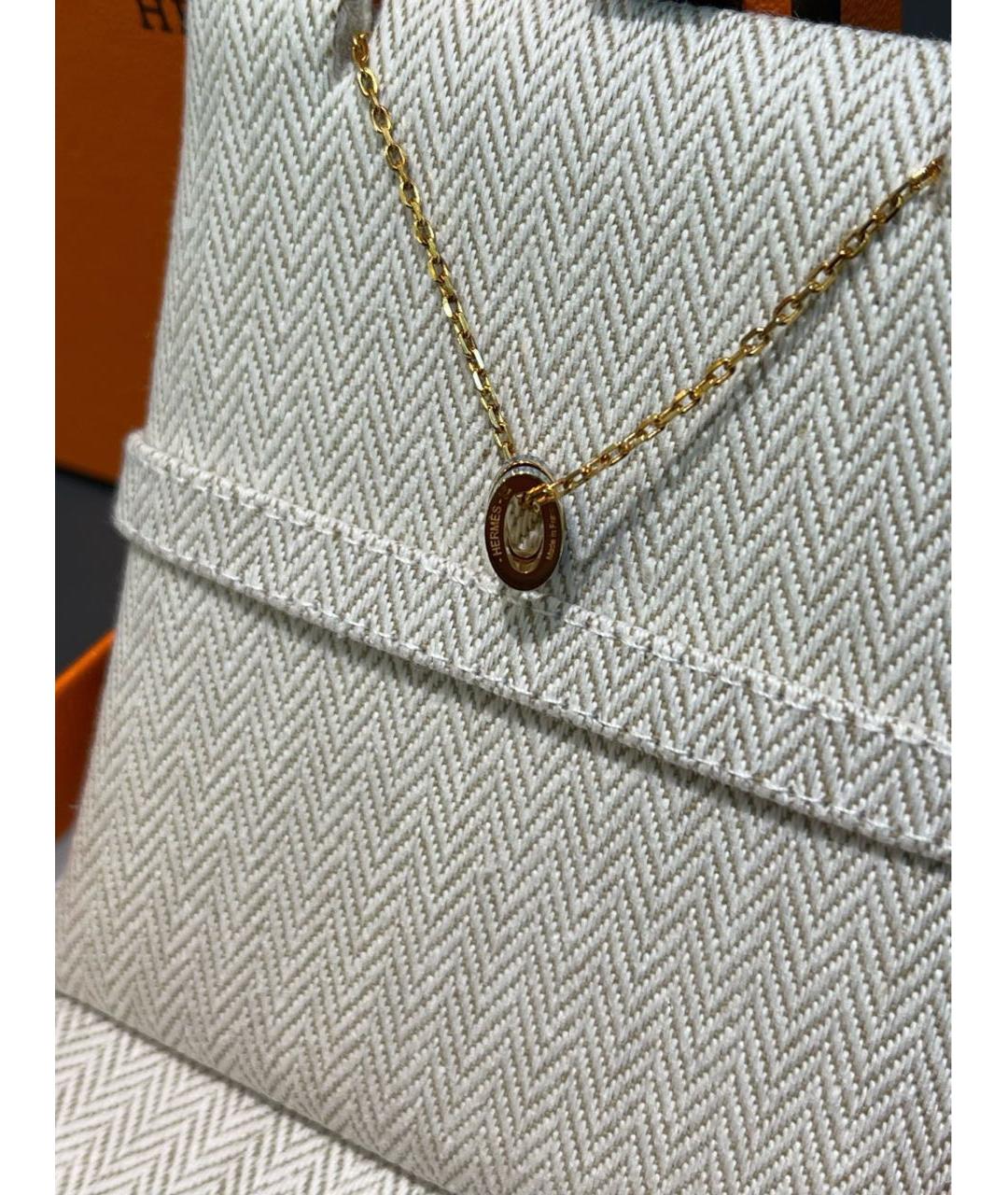HERMES Золотая подвеска, фото 5