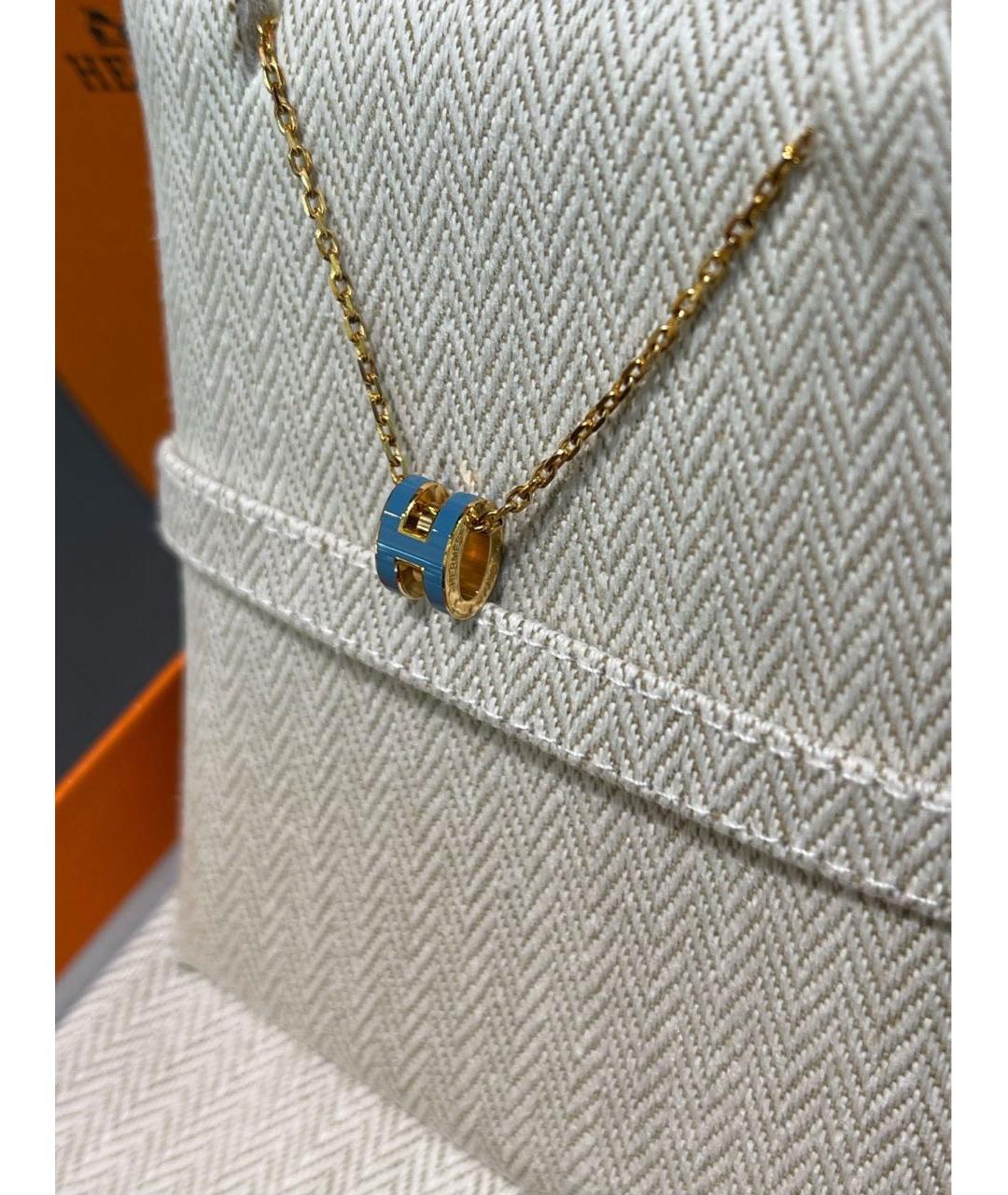 HERMES Золотая подвеска, фото 3