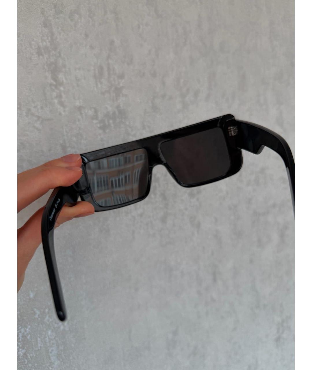 RICK OWENS Черные пластиковые солнцезащитные очки, фото 6