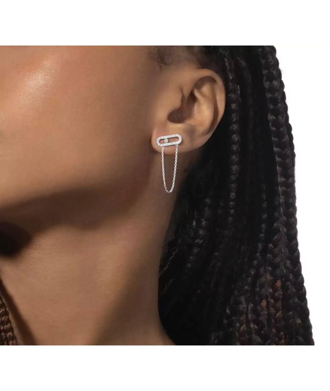 MESSIKA Серебряные серьги из белого золота, фото 2