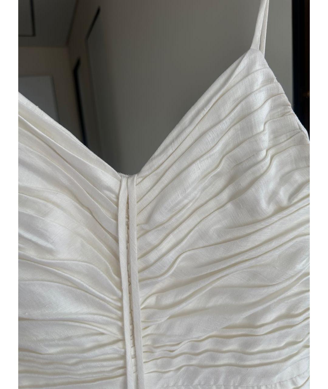 RASARIO Белое хлопковое коктейльное платье, фото 4