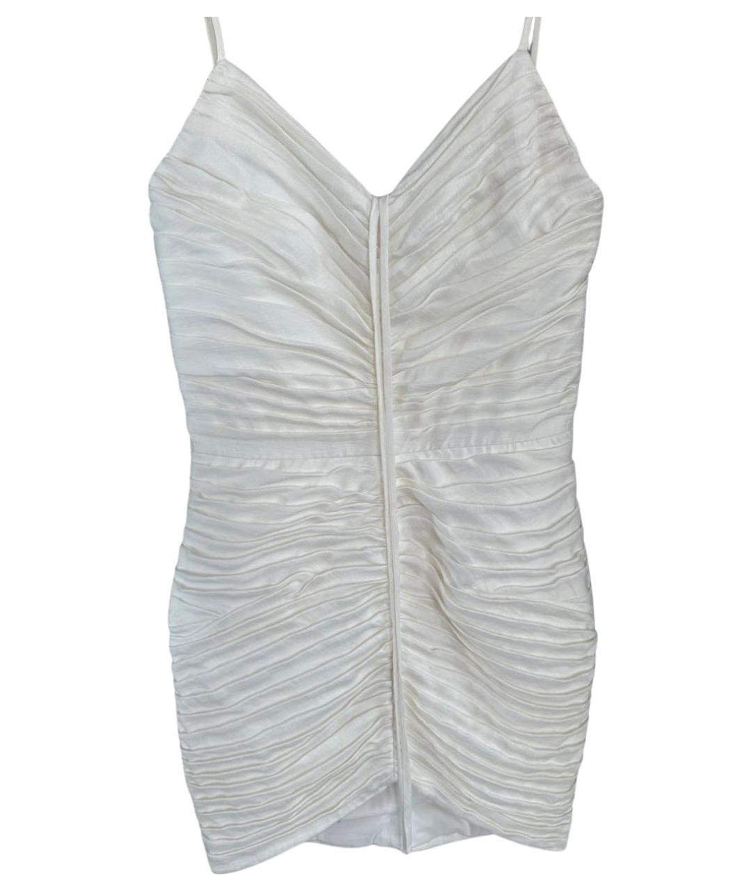 RASARIO Белое хлопковое коктейльное платье, фото 1