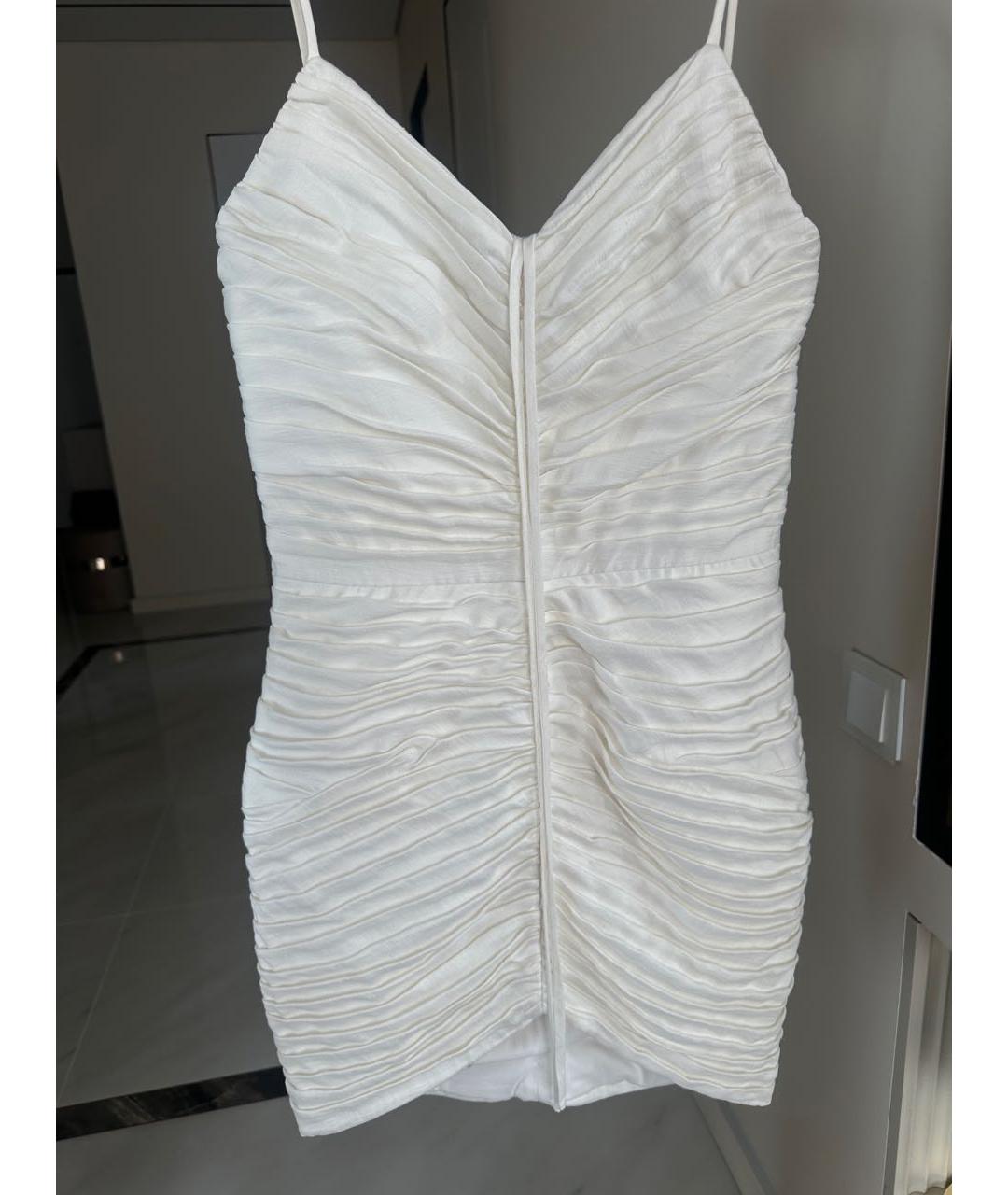 RASARIO Белое хлопковое коктейльное платье, фото 6