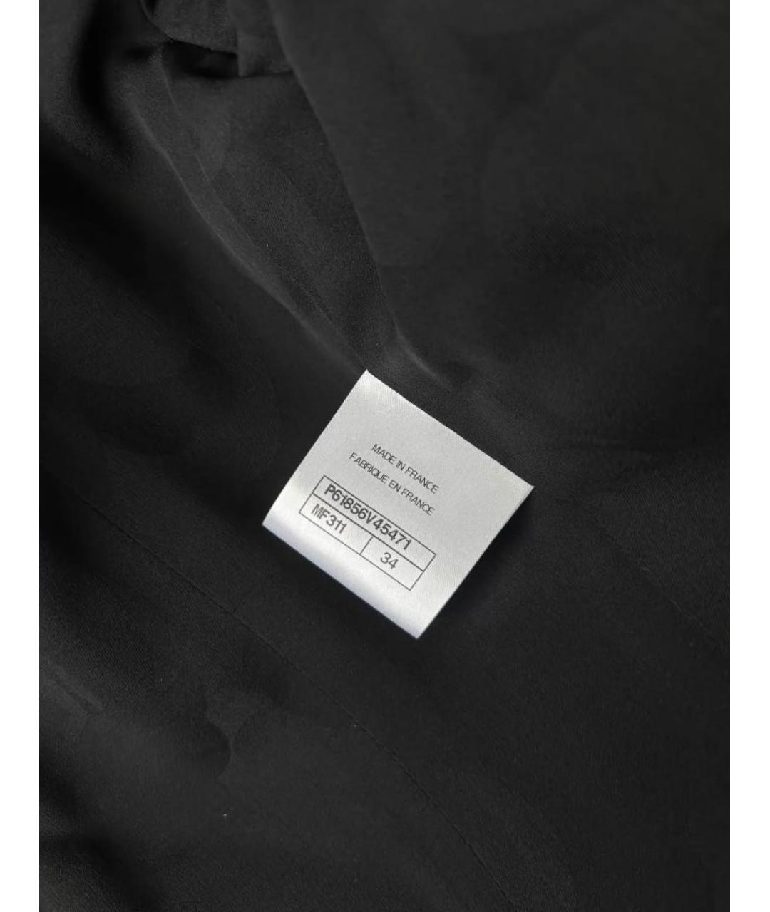 CHANEL Темно-синий твидовый жакет/пиджак, фото 8