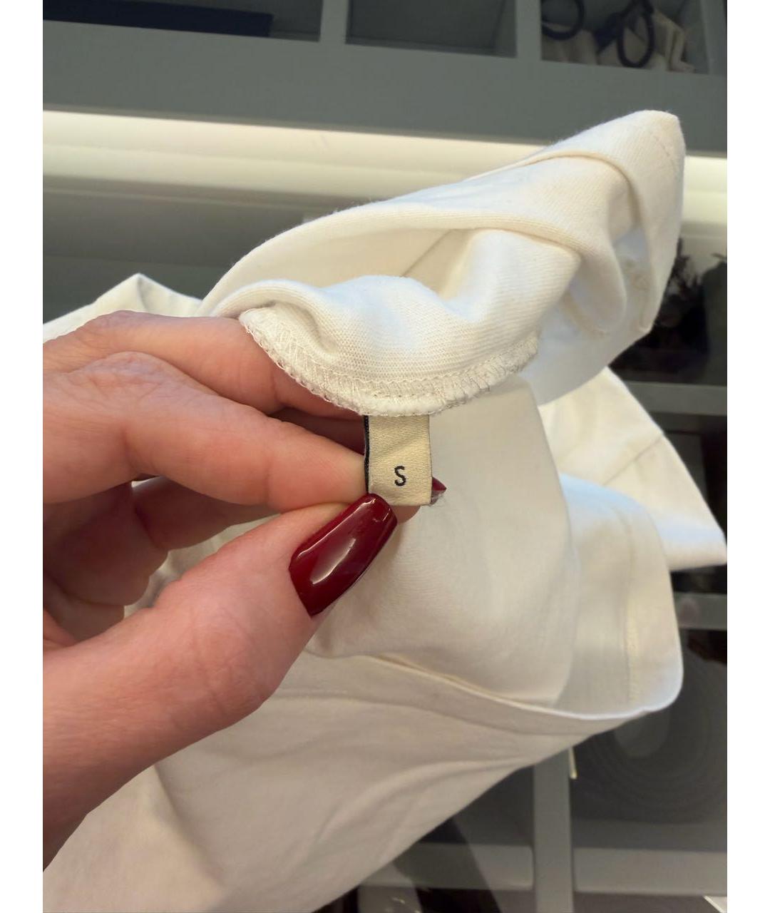 GUCCI Белая хлопковая футболка, фото 5