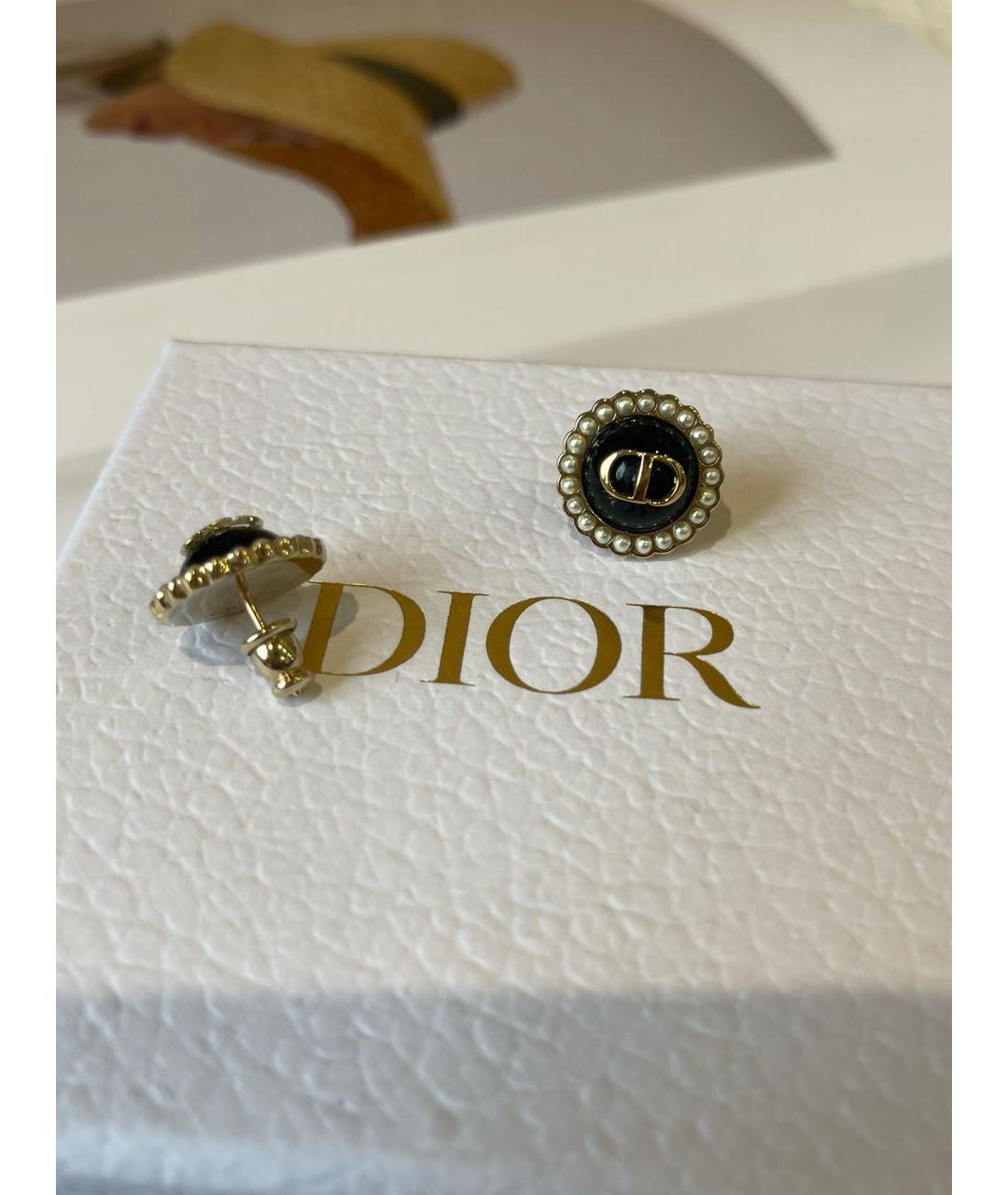 CHRISTIAN DIOR Золотые серьги, фото 3