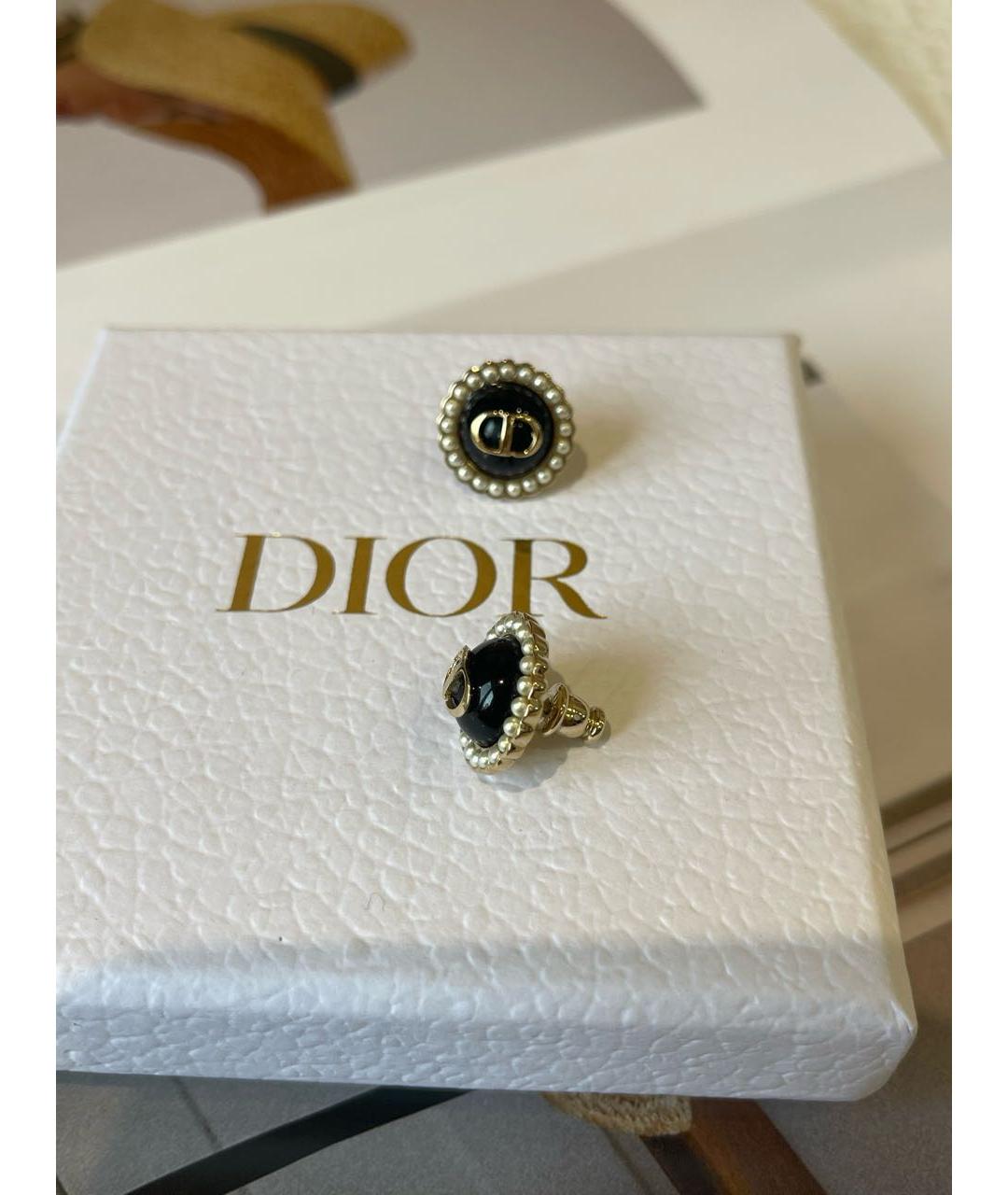 CHRISTIAN DIOR Золотые серьги, фото 2