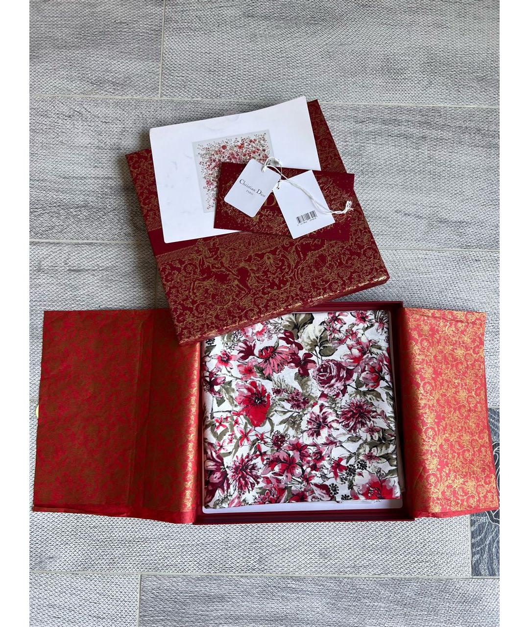 CHRISTIAN DIOR Белый шелковый платок, фото 5