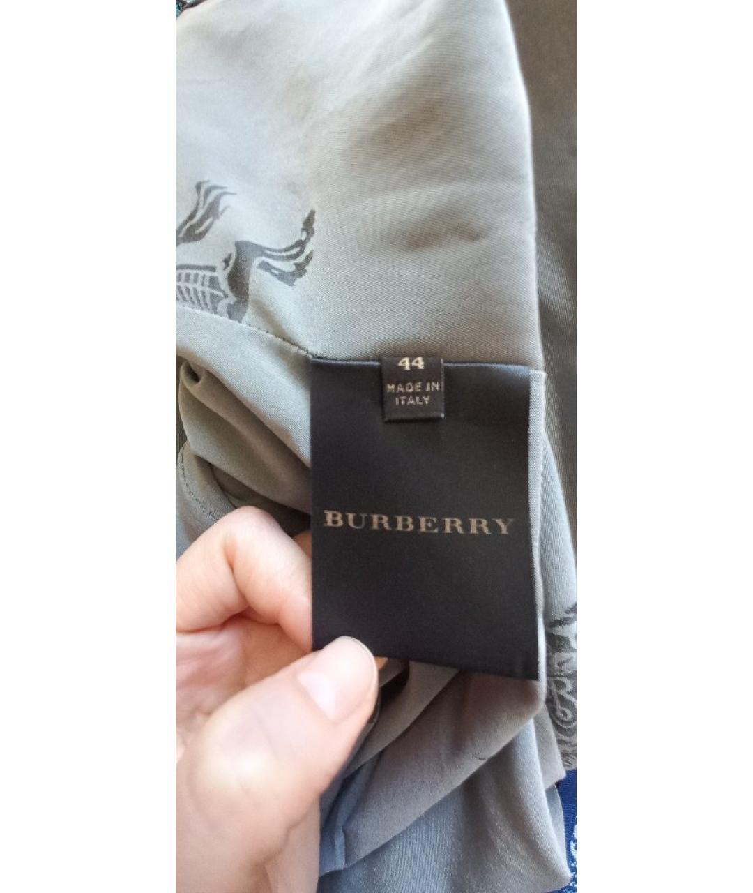 BURBERRY Серый ацетатный тренч/плащ, фото 7