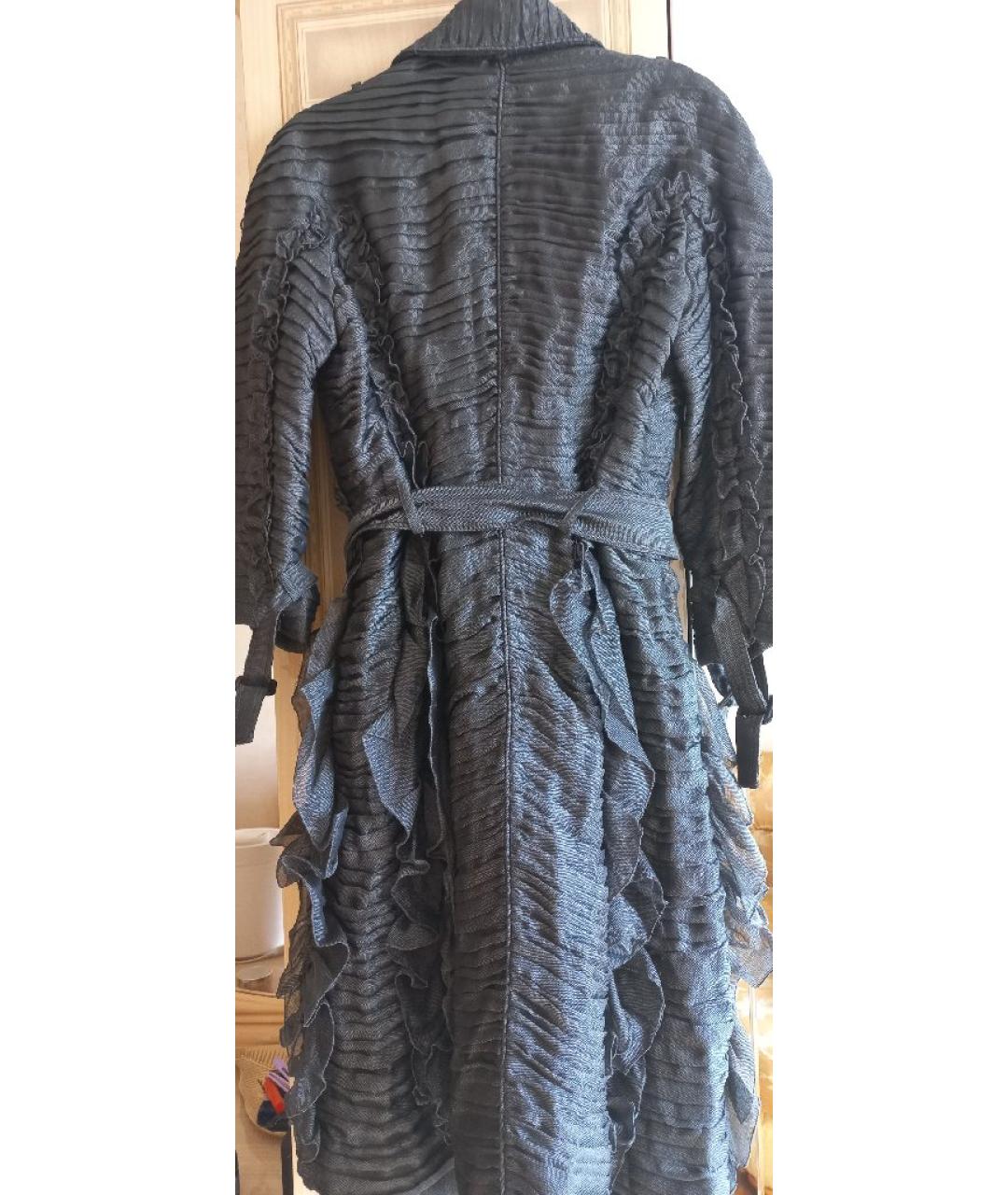 BURBERRY Серый ацетатный тренч/плащ, фото 3