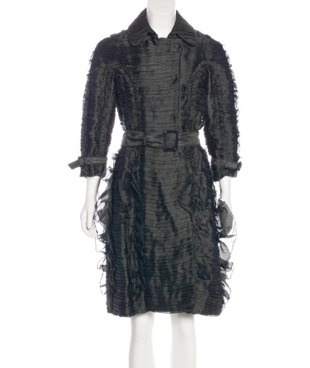 BURBERRY Серый ацетатный тренч/плащ, фото 10