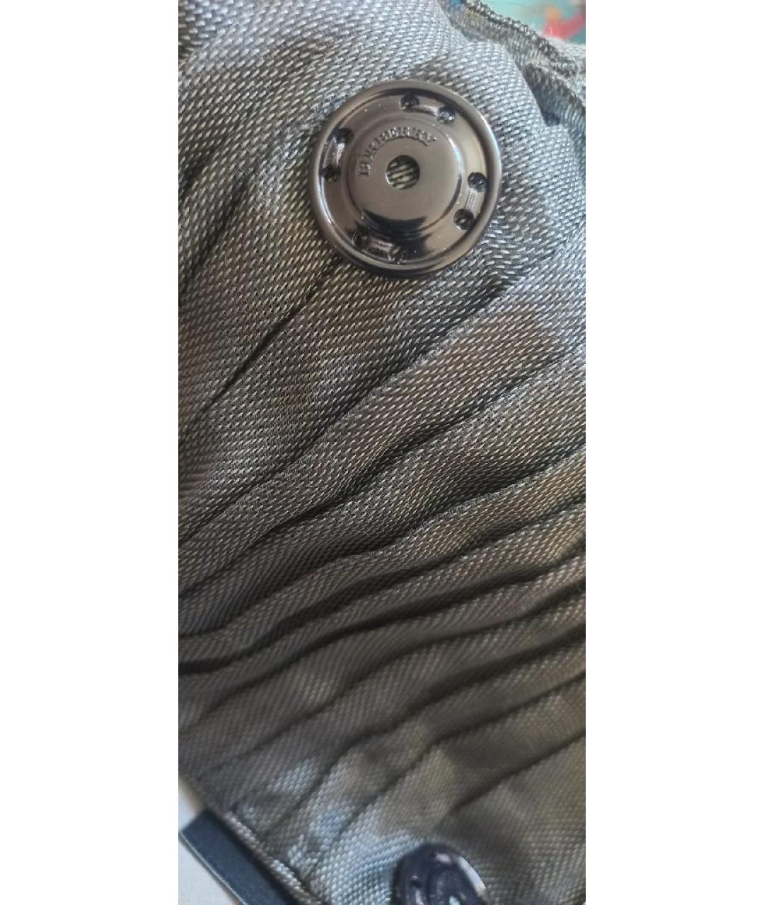 BURBERRY Серый ацетатный тренч/плащ, фото 9