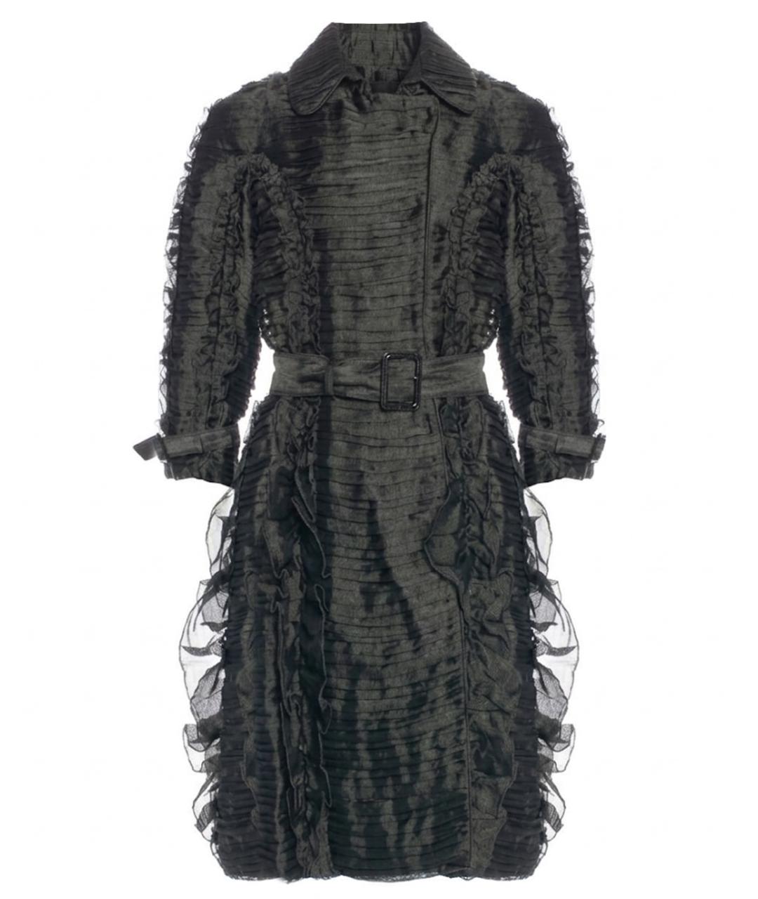 BURBERRY Серый ацетатный тренч/плащ, фото 1