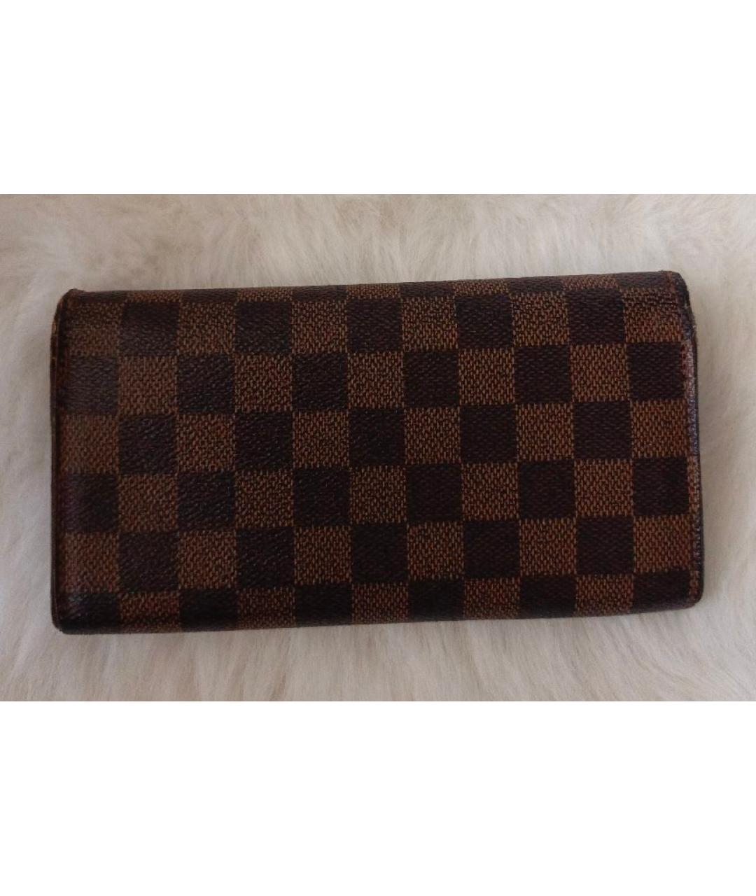 LOUIS VUITTON Коричневый кошелек, фото 3