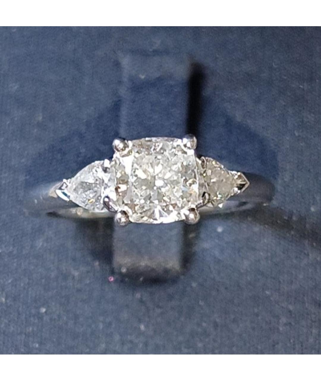 DE BEERS Серебряное платиновое кольцо, фото 4