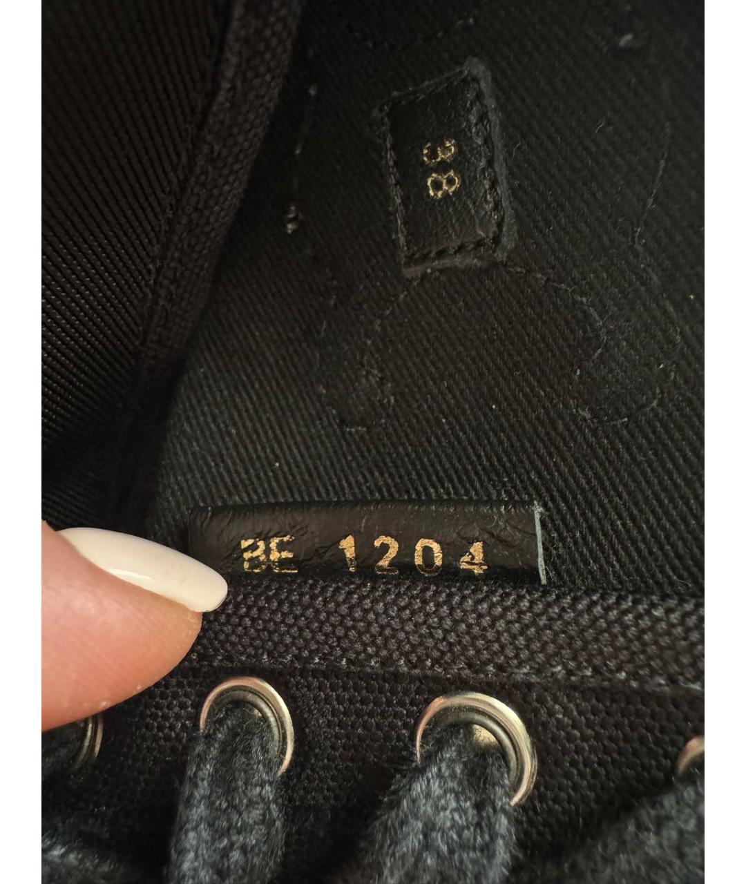 CELINE Черные текстильные ботинки, фото 5