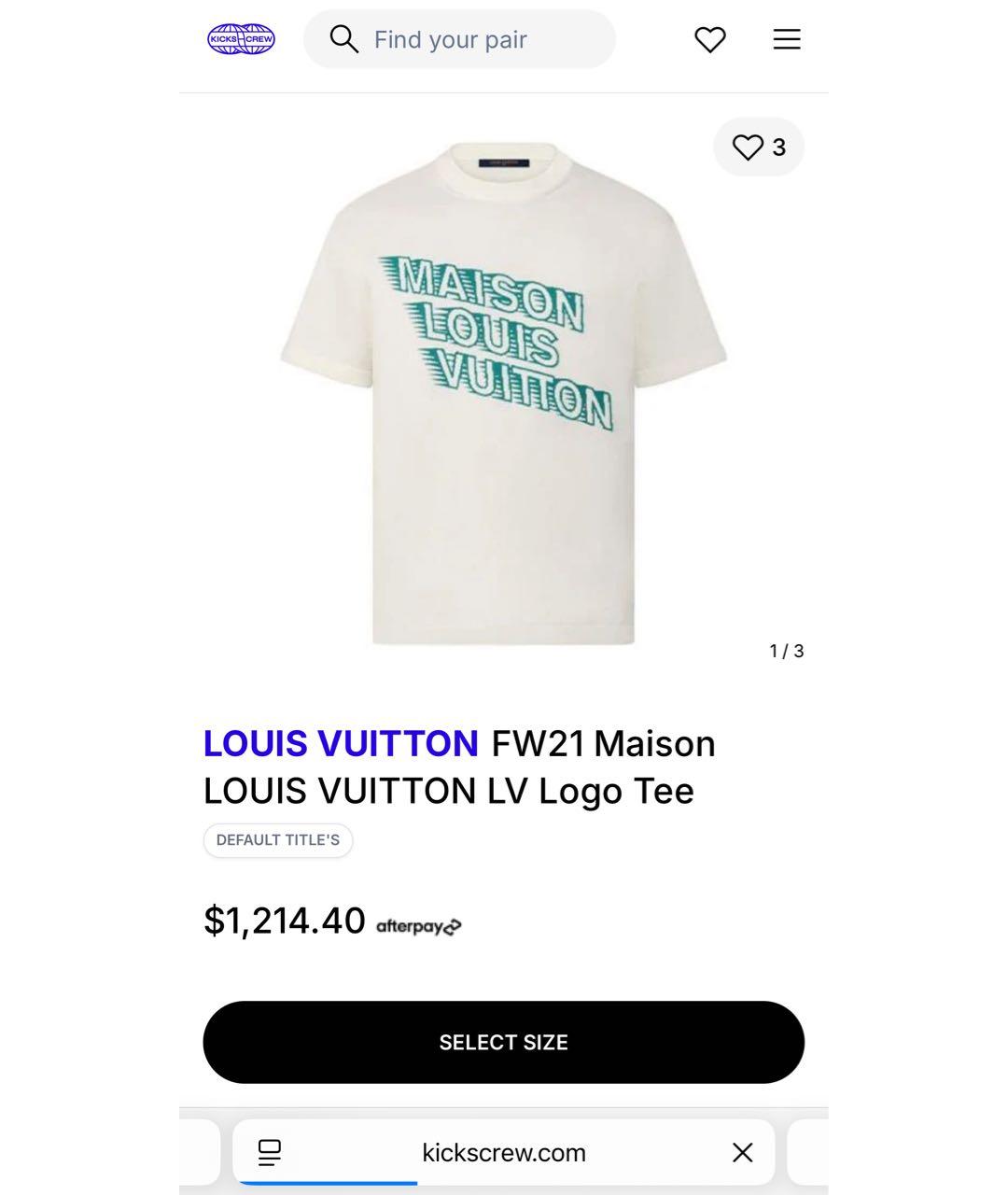 LOUIS VUITTON Белая хлопковая футболка, фото 4