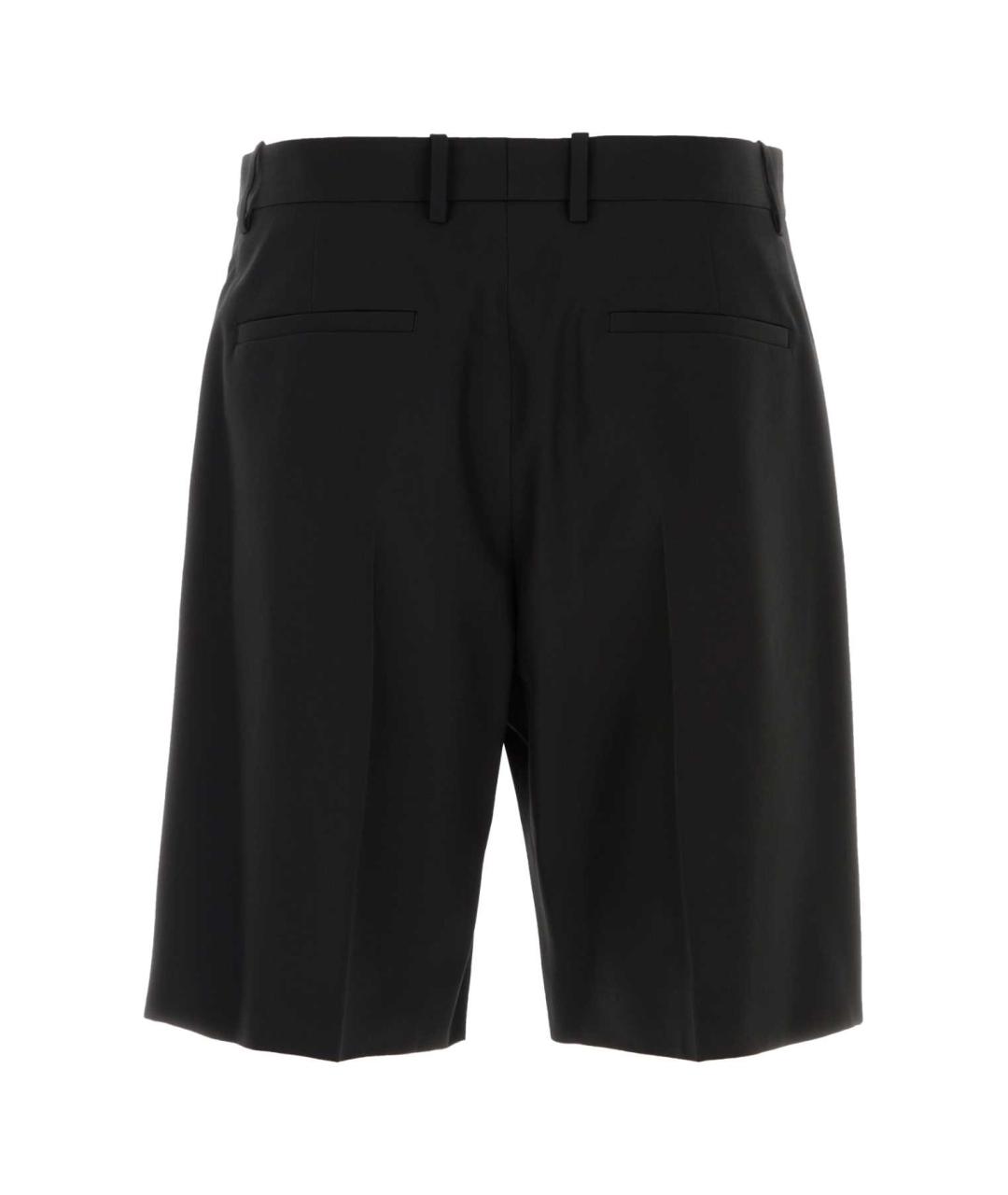 JIL SANDER Черные шерстяные шорты, фото 2