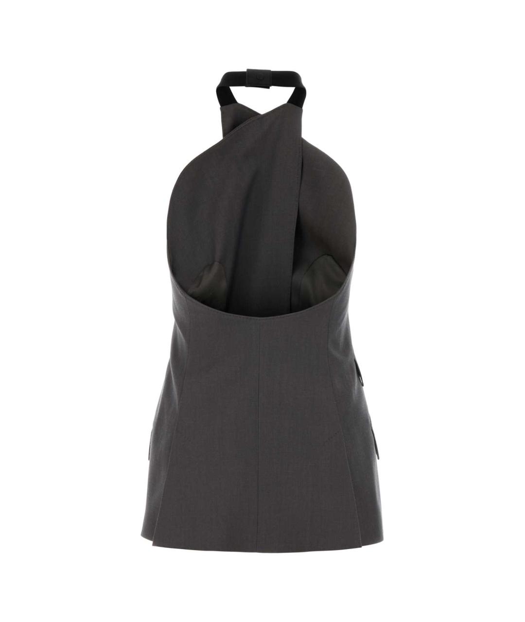 MAX MARA Серый шерстяной жилет, фото 2