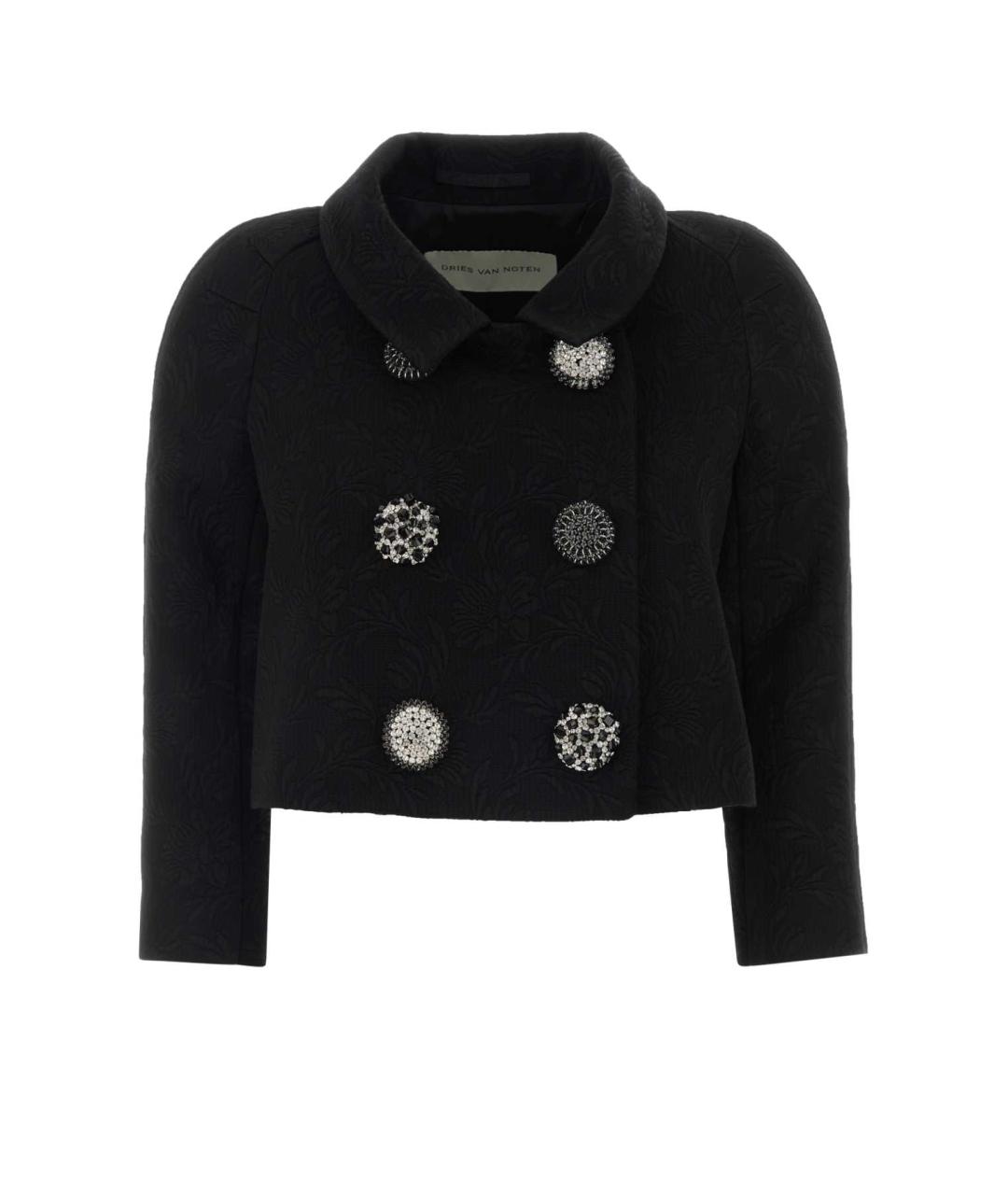 DRIES VAN NOTEN Черный вискозный жакет/пиджак, фото 1