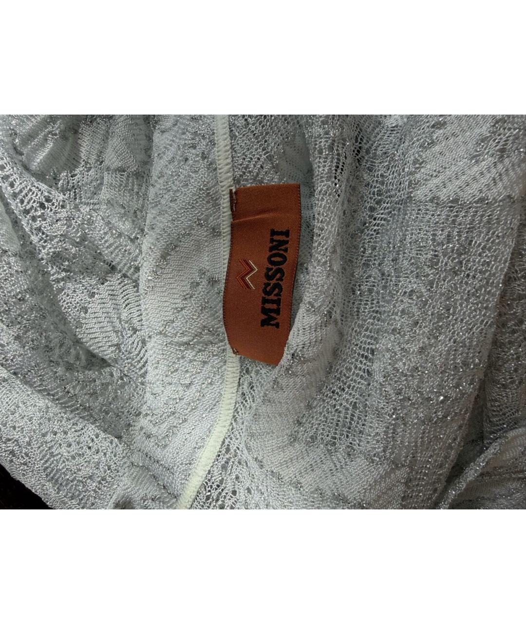 MISSONI Серебряная вискозная туника, фото 4