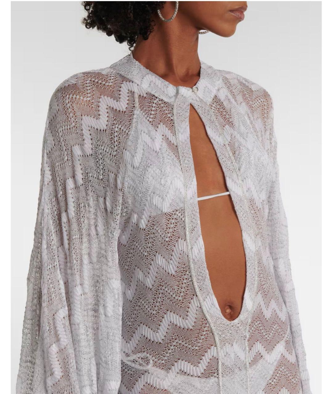 MISSONI Серебряная вискозная туника, фото 7