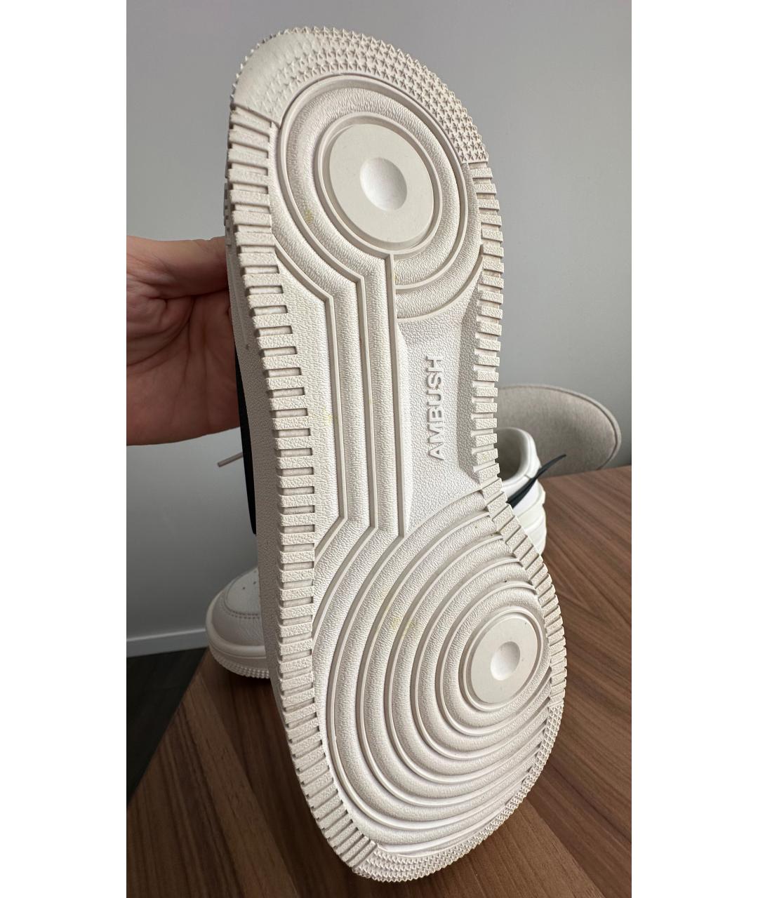 NIKE Белые кожаные низкие кроссовки / кеды, фото 6