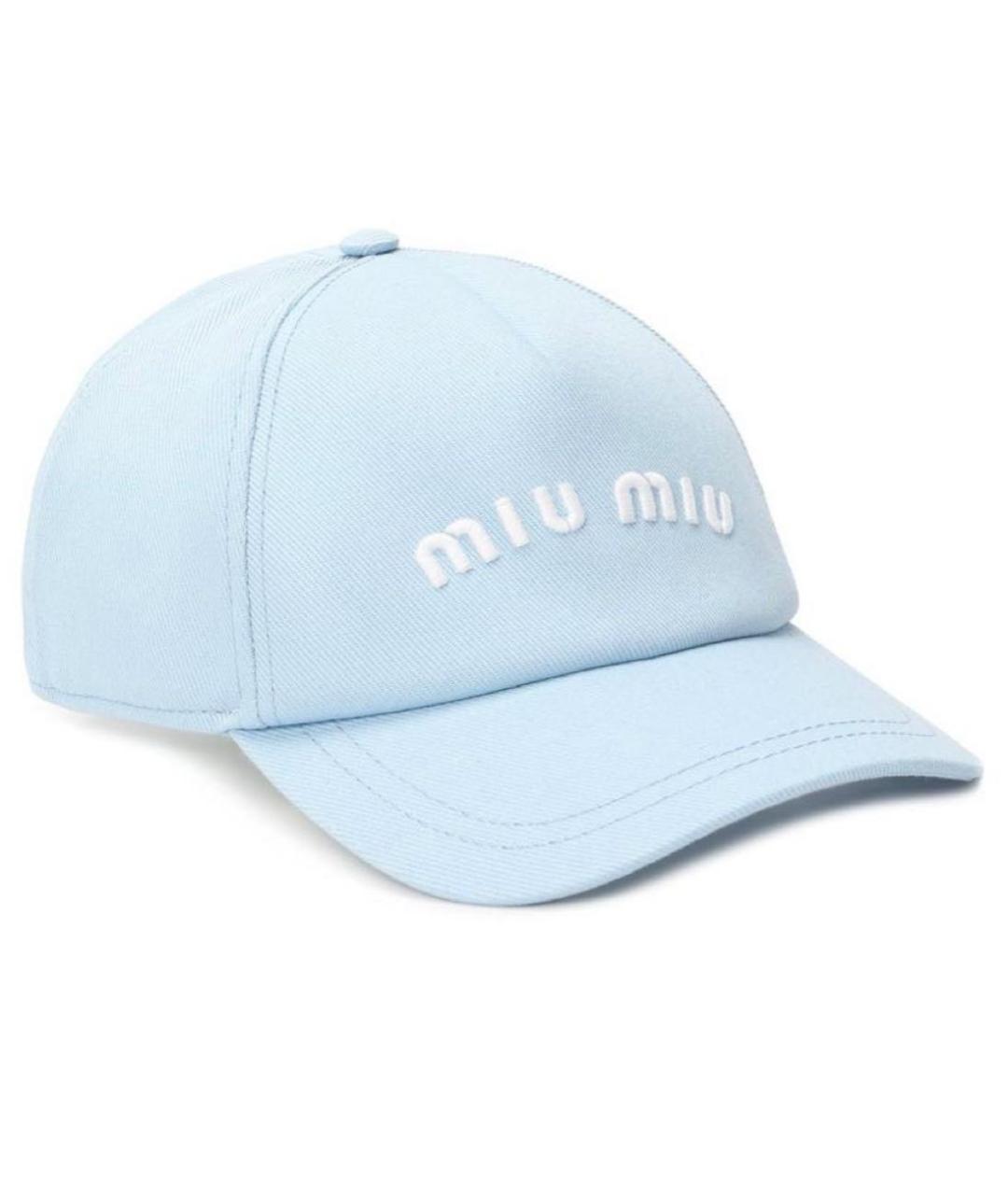 MIU MIU Голубая кепка, фото 1