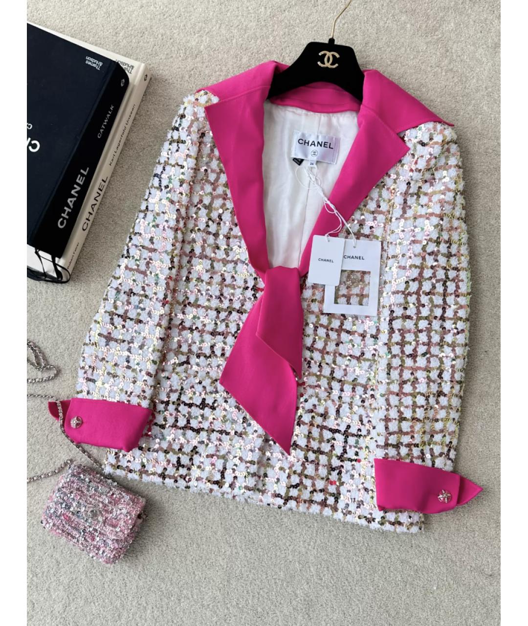 CHANEL Розовый жакет/пиджак, фото 6