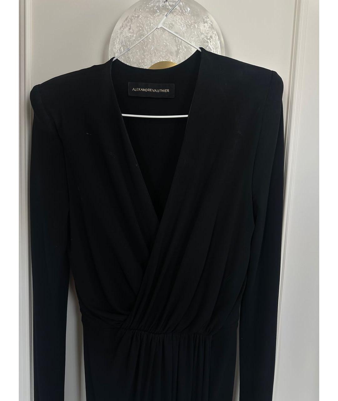 ALEXANDRE VAUTHIER Черное вечернее платье, фото 3