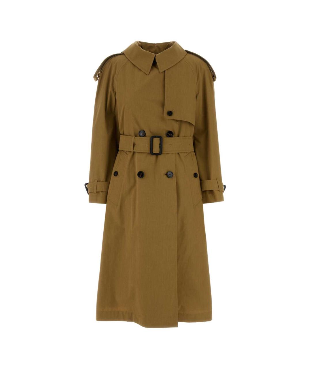 BURBERRY Коричневый полиэстеровый тренч/плащ, фото 1