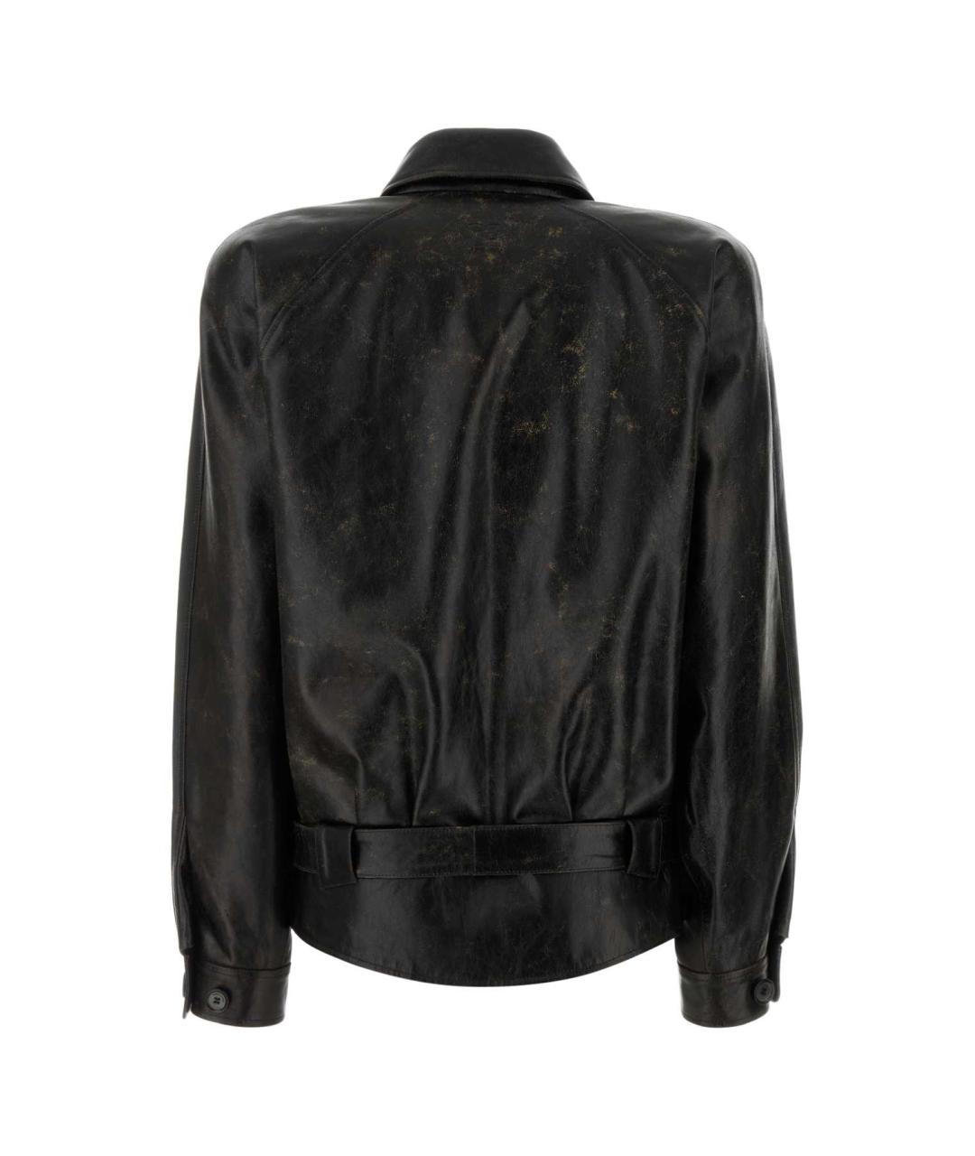 MAGDA BUTRYM Черная кожаная куртка, фото 2