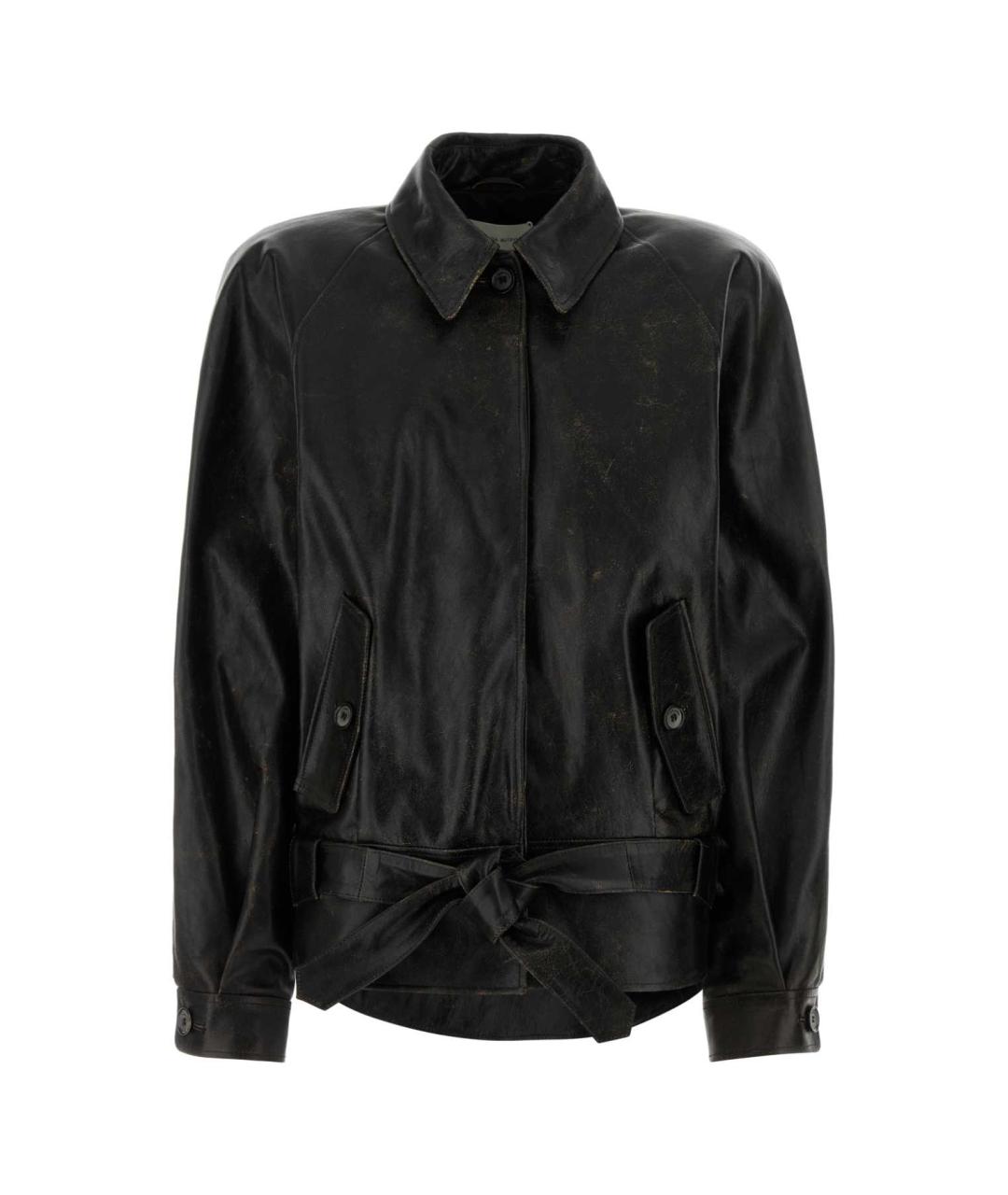 MAGDA BUTRYM Черная кожаная куртка, фото 1