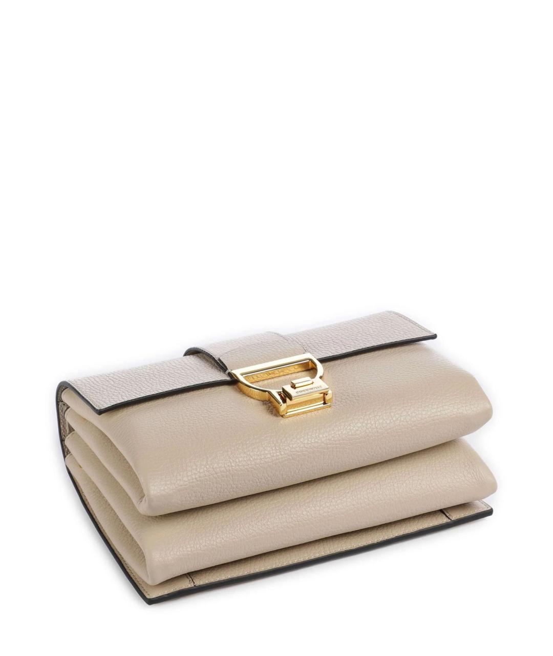 COCCINELLE Бежевая кожаная сумка через плечо, фото 2