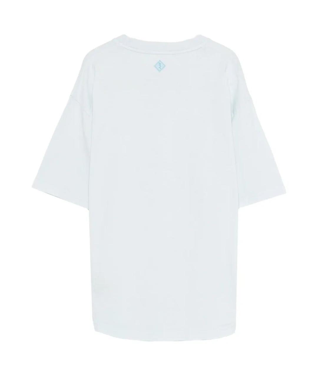 HAIKURE Голубая хлопковая футболка, фото 2