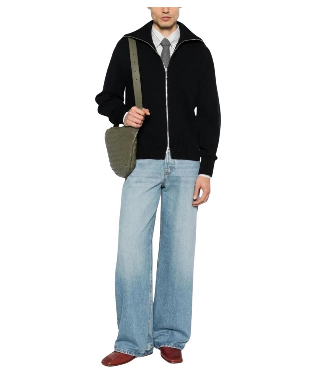 BOTTEGA VENETA Синий шерстяной кардиган, фото 1