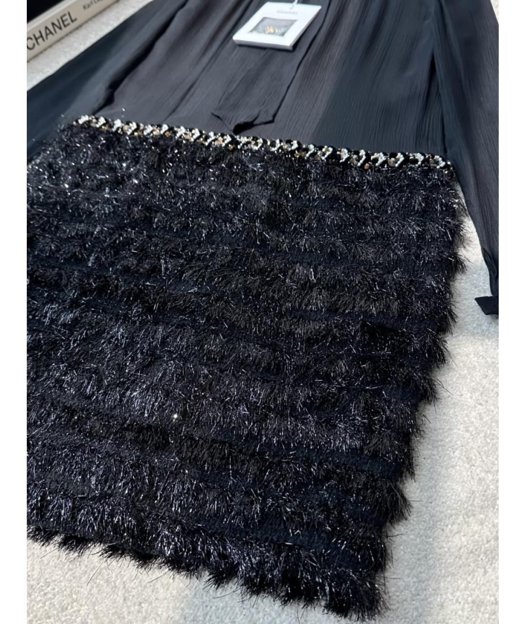 CHANEL Черное повседневное платье, фото 4