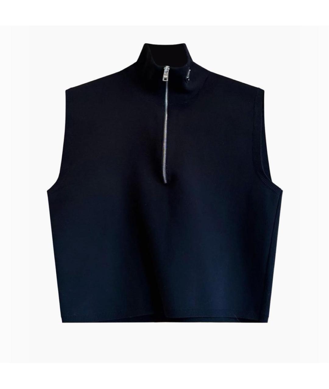 PRADA Черная вискозная майка, фото 9