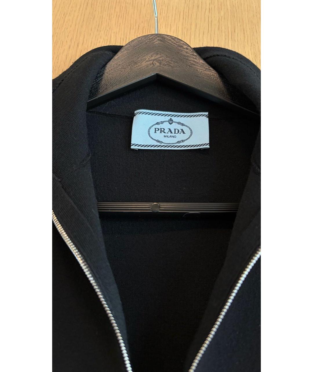 PRADA Черная вискозная майка, фото 4