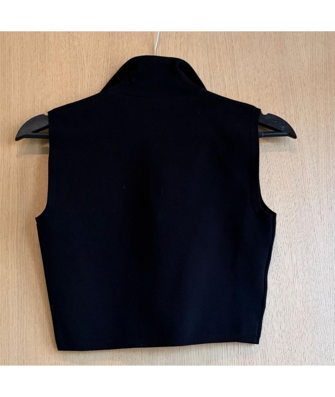 PRADA Черная вискозная майка, фото 2