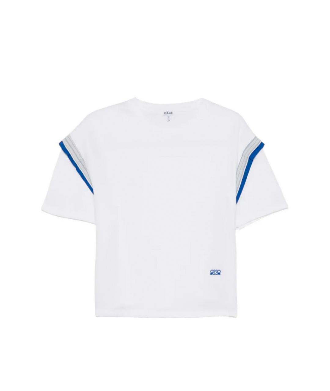 LOEWE Белая хлопковая футболка, фото 1