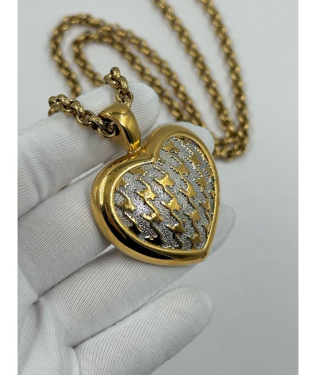 CHRISTIAN DIOR Золотой позолоченный кулон, фото 4