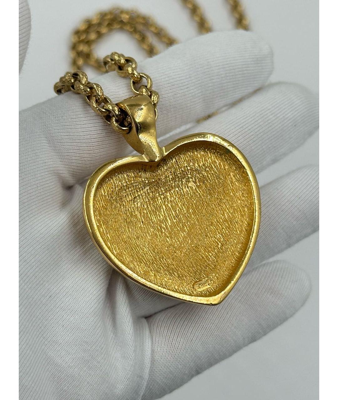 CHRISTIAN DIOR Золотой позолоченный кулон, фото 6