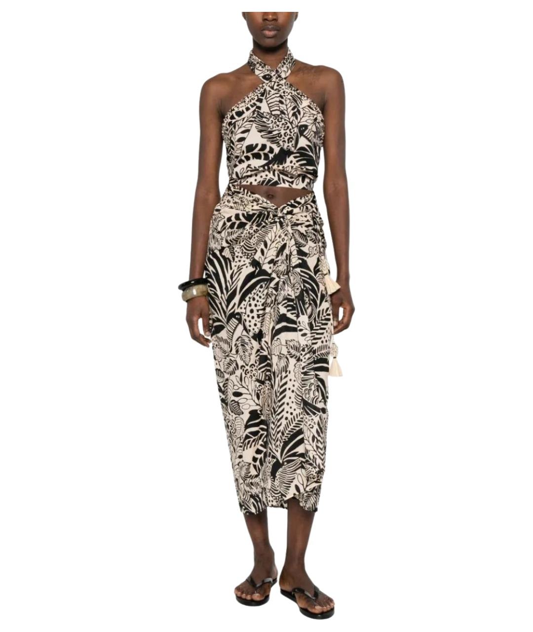 St. Barth Мульти хлопковая юбка макси, фото 2