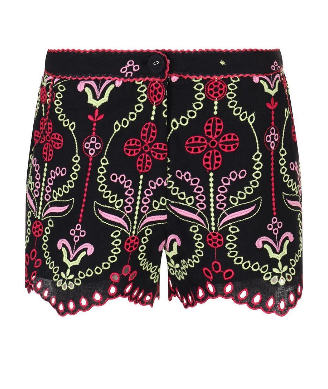 CHARO RUIZ Черные хлопковые шорты, фото 1