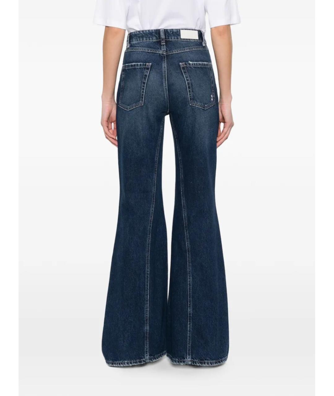 ICON DENIM Синие хлопковые джинсы клеш, фото 3